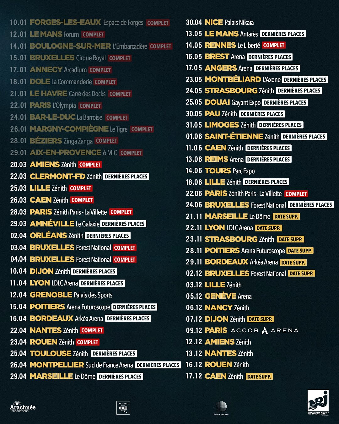 Pierre Garnier Chaque Seconde Tour Poster